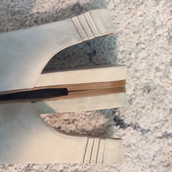 Everlane V beige suede slingback flats 10.5 - Picture 6 of 9